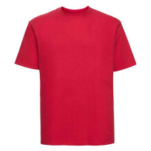 (S, Classic Red) Russell Mens Ringspun Cotton Classic T-Shirt