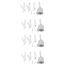 4X 4 Speed Welding Nozzles for Vinyl Pvc Plastic Hot Air Blower Triangle Speed Nozzle 5mm Round Welding Alloy
