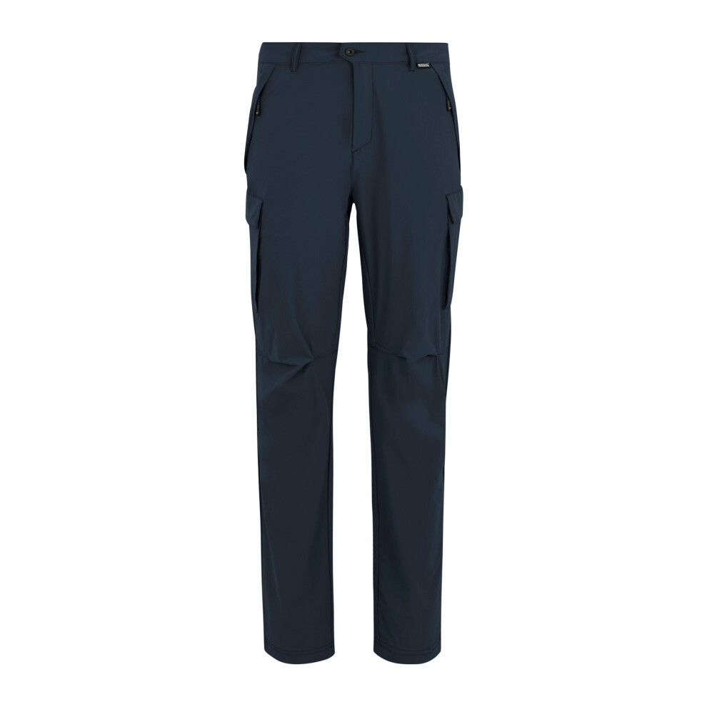 Regatta (32R, Navy Blue) Mens Summer Questra Cargo Trousers