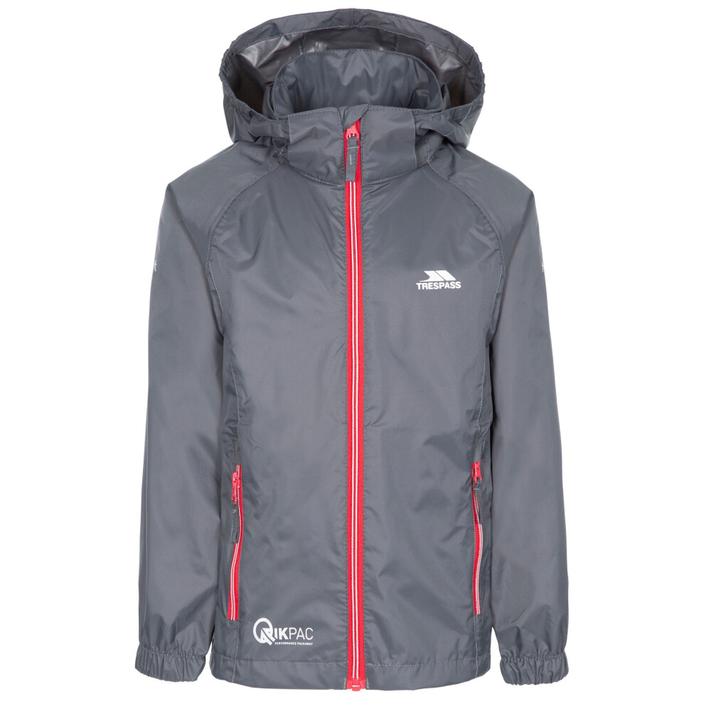 Trespass (9/10 Years, Flint) Childrens/Kids Qikpac X Unisex Packaway Jacket