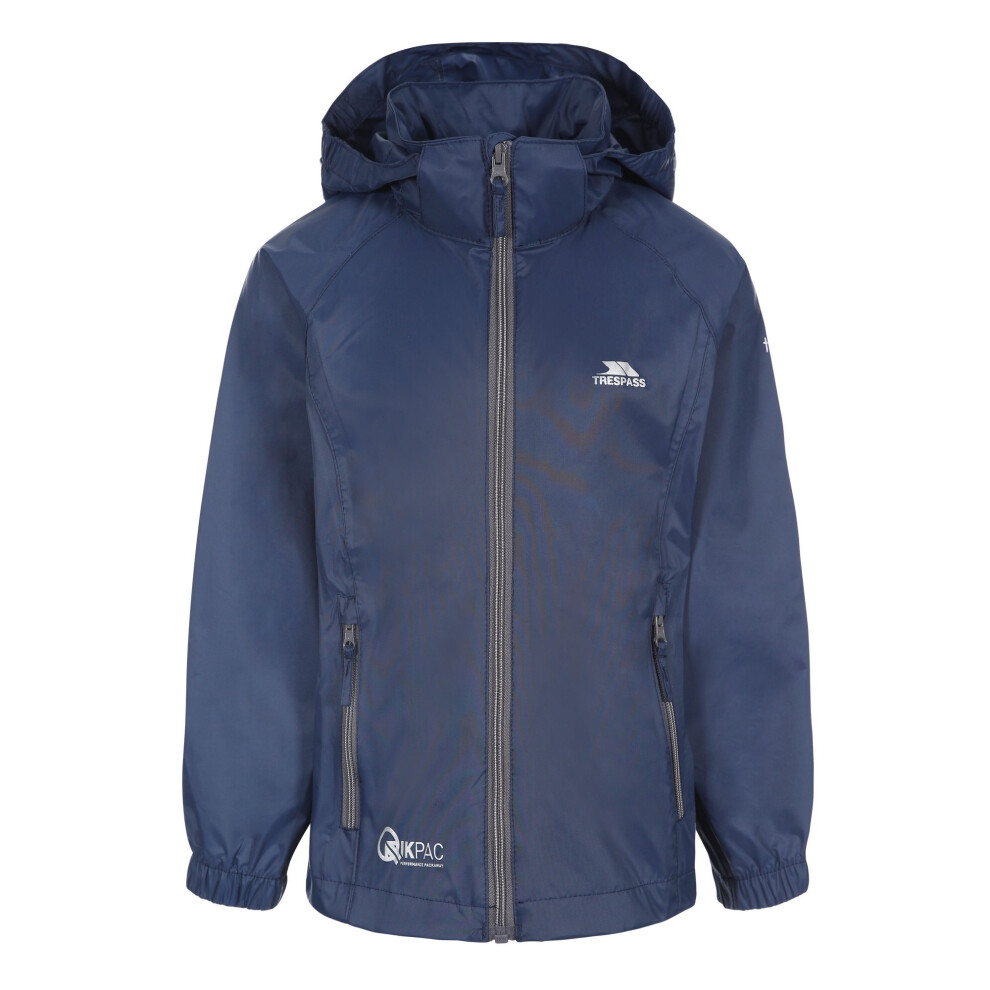 Trespass (7/8 Years, Navy/Carbon) Childrens/Kids Qikpac X Unisex Packaway Jacket