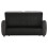 Dark Grey Linen Upholstered Pull-Out Sofa Bed with Reclining Backrest, Plastic Feet and 2 Cushions 5