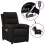 VidaXL vidaXL Massagesessel Elektrisch Schwarz Stoff 1