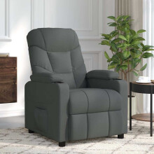 vidaXL Massagesessel Dunkelgrau Stoff