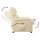 VidaXL vidaXL Massagesessel Elektrisch Creme Stoff 8