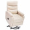 VidaXL vidaXL Massagesessel mit Aufstehhilfe Creme Stoff 1