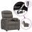 VidaXL vidaXL Massagesessel Elektrisch Dunkelgrau Stoff 2