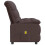 VidaXL vidaXL Massagesessel Dunkelbraun Stoff 4