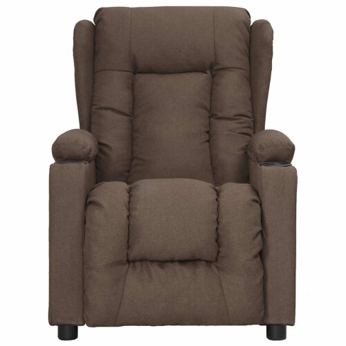 VidaXL vidaXL Massagesessel Elektrisch Taupe Stoff 2