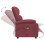 VidaXL vidaXL Massagesessel Elektrisch Weinrot Stoff 7