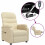 VidaXL vidaXL Massagesessel Elektrisch Creme Stoff 2