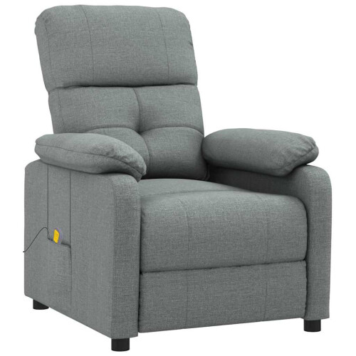 VidaXL vidaXL Massagesessel Dunkelgrau Stoff 1