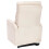 VidaXL vidaXL Massagesessel mit Aufstehhilfe Creme Stoff 6
