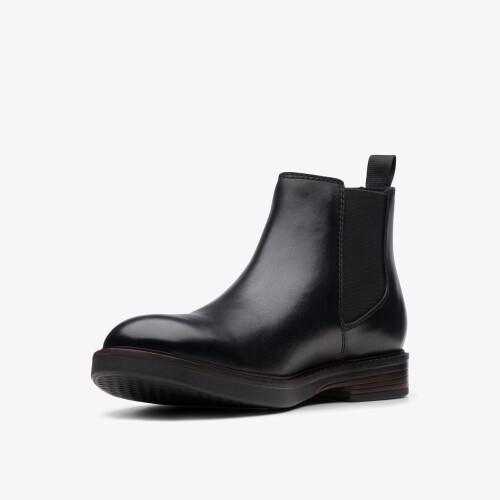 Clarks Paulson Up Black Leather 1