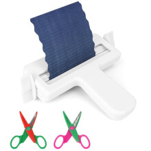 Paper Crimper, 2Pack Pinking Shears, Sealing Decorative Creaser for A6 and Smaller Papers, Creasing Tools