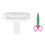 Paper Crimper, 2Pack Pinking Shears, Sealing Decorative  Creaser for A6 and Smaller Papers, Creasing Tools 4