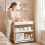 AIYAPLAY Baby Changing Table with 2 Storage Shelves White 5