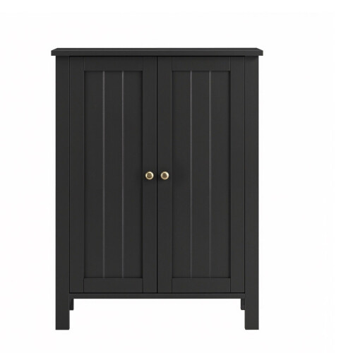 Freestanding Storage Cabinet - Wood - White - Multi-Purpose with Adjustable Shelves