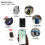 Wireless Smart Tracker Card Wallet Rechargeable Waterproof GPS for IOS 5