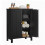 Freestanding Storage Cabinet - Wood - White - Multi-Purpose with Adjustable Shelves 2