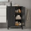 Freestanding Storage Cabinet - Wood - White - Multi-Purpose with Adjustable Shelves 4
