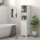 Homcom HOMCOM Freestanding Bathroom Tall Cabinet with Adjustable Shelf, White 1