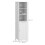 Homcom HOMCOM Freestanding Bathroom Tall Cabinet with Adjustable Shelf, White 3