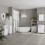 Homcom HOMCOM Freestanding Bathroom Tall Cabinet with Adjustable Shelf, White 9