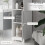 Homcom HOMCOM Freestanding Bathroom Tall Cabinet with Adjustable Shelf, White 5