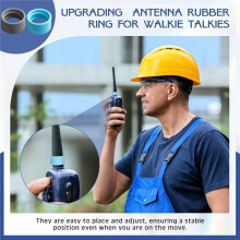 20 Pcs Walkie Talkie Bands Two Way Radio Antenna Rubber Ring Color Bands Walkie Talkie Accessories