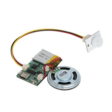 7004CG Music Playback Module: 3.7V, 200mAh Battery, 1.5m Linear Sensing Range, Infrared Human Motion Sensor (16MB)