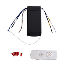 Kit de Controle Remoto Universal para Ventilador de Teto com Mudo Ajustável 3 Velocidades Do Vento/Interruptor de Temporização Transmissor Receptor