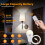 2 Pack Battery Powered Wall Sconce, Wireless Wall Lamp with 2 Rechargeable Bulbs, Remote Control Timer & 3 Colour Dimmable Light 6