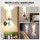 2 Pack Battery Powered Wall Sconce, Wireless Wall Lamp with 2 Rechargeable Bulbs, Remote Control Timer & 3 Colour Dimmable Light 8