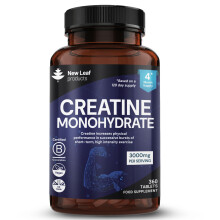 Creatine Monohydrate Tablets 3000mg, 360 Tablets, 4-Months Supply, For Muscle Growth Exercise Workout
