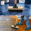 9" Stiff PVC Bristle Decking Brush Scrubbing 4