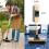 9" Stiff PVC Bristle Decking Brush Scrubbing 8