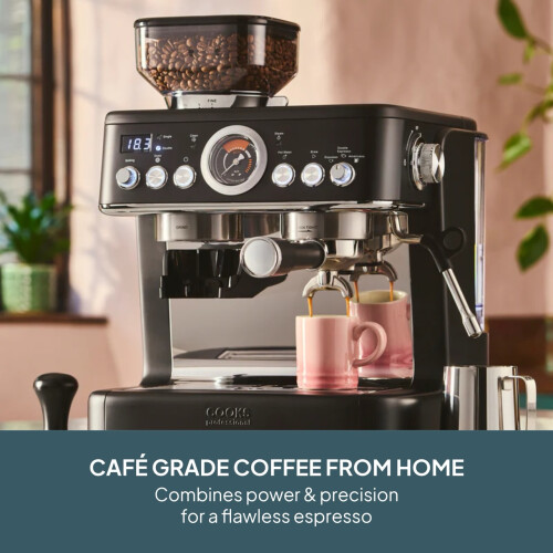 Cooks Professional Cooks Professional Bean-to-Cup Espresso Machine | Satin Black 1