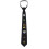 Black Polyester Tie With Clover Pattern For Adults And Accessories Costume 1