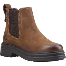 (, ) Cotswold Aldworth Leather Women's Tan Heeled Ankle Boots