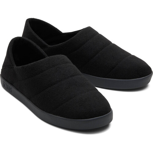 Toms (, ) TOMS Ezra Polyester Men's Black Slippers