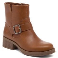 (, ) Rocket Dog Freddie Titan Polyurethane Women's Cognac Heeled Ankle Boots