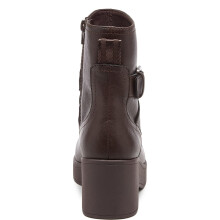 (, ) Rocket Dog Jimmy Bangor Polyurethane Women's Dark Brown Heeled Ankle Boots