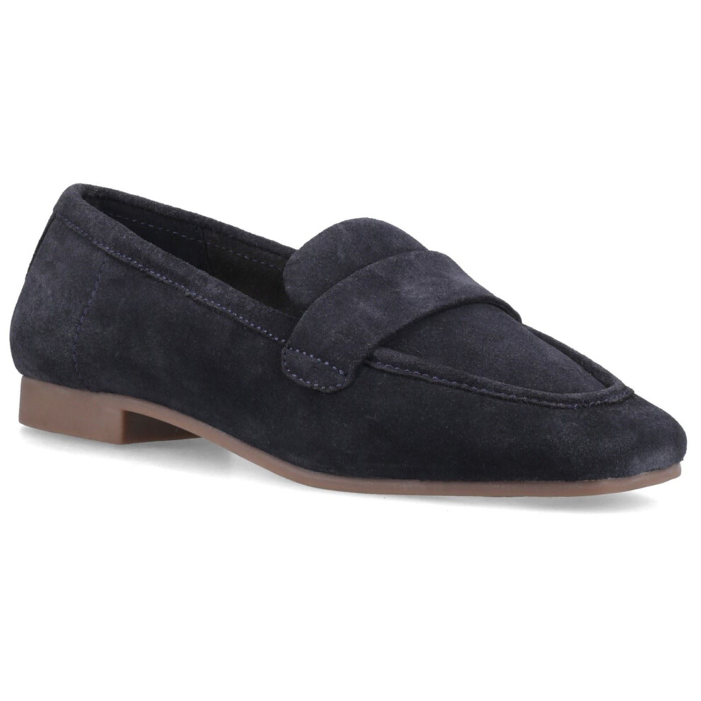 Hush Puppies Women's Navy Suede Sutton Loafers Colour: : Size 7 - Image 5