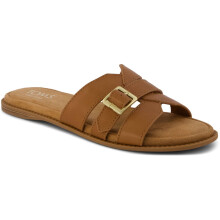 (, ) TOMS Sol Leather Women's Brown Sugar Sandals