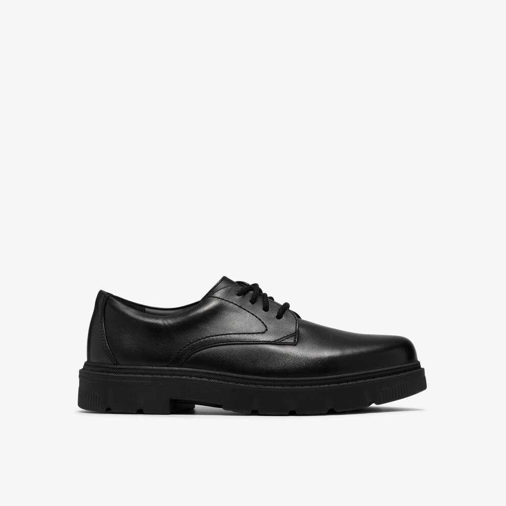 Clarks Lorcam Walk Y Black Leather