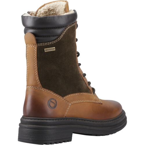 Cotswold (, ) Cotswold Lacock Leather Women's Tan Boots 1