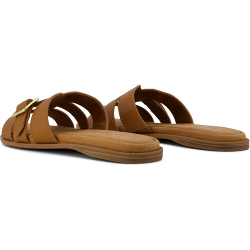 Toms (, ) TOMS Sol Leather Women's Brown Sugar Sandals 1