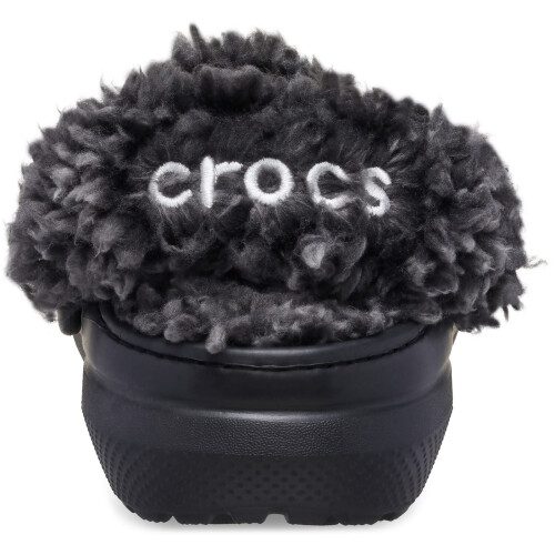 Crocs (, ) Crocs Classic Fleece Lined Polyester Blend Unisex Kid's Black Clogs 1