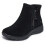 Skechers (, ) Skechers Easy Going Urban Zip Leather Women's Black Boots 3